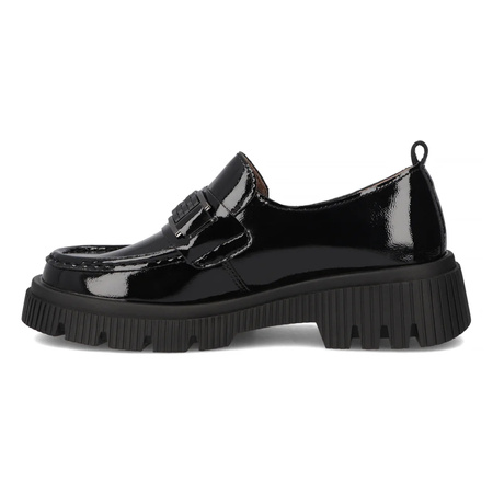 Filippo Black Leather Shoes