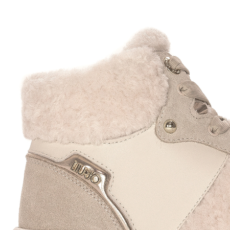 Liu Jo Women's Leather Platform Cleo 22 Sand Boots