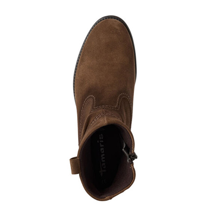  Tamaris Women's Brown Leather Ankle Boots