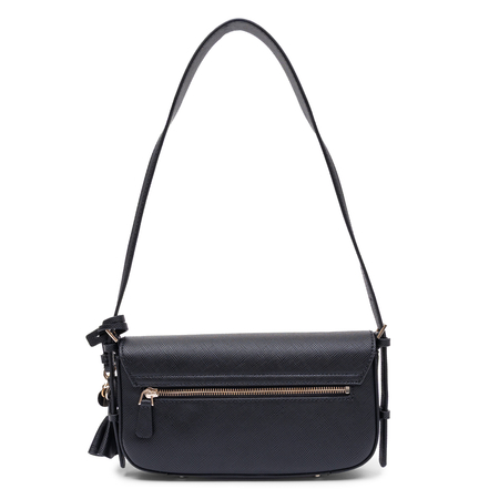 Guess Elegant Small Classic Bag With Decorative Charm Black HWZG2227190-BLACK