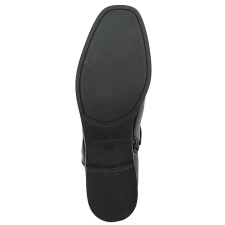 Botki Guess FL7FRZ LEA09 FLORIZA Black skórzane Czarne