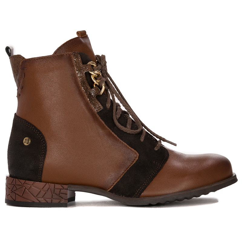 Maciejka 05701-02/00-7 Brown Lace-Up Boots