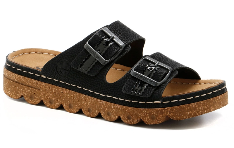 Rieker Women's Flip Flops Black