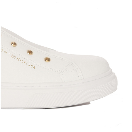 Tommy Hilfiger Damskie Sneakersy Białe Wsuwane