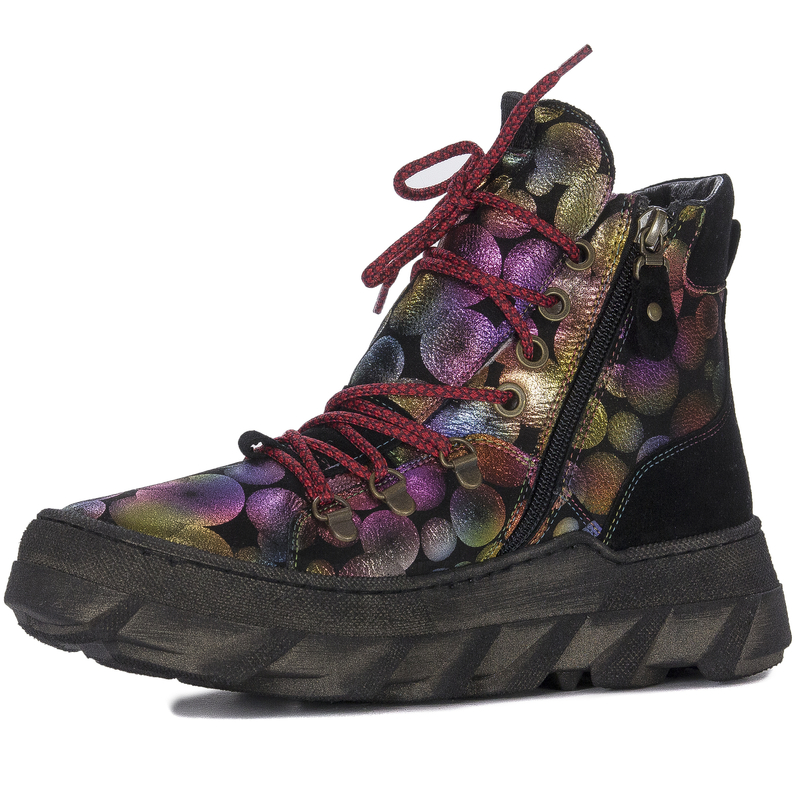 Maciejka Multicolor Women's Lace-Up Boots
