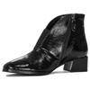 Maciejka Patent Ankle Boots Low Block Heel Black 04777-20/00-3