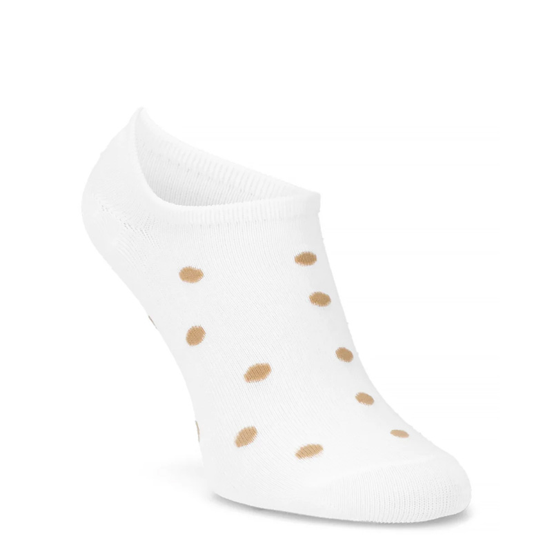 Filippo Bamboo Dots 3-Pack Low-Cut Socks White Black SD-SO17-LT-BK
