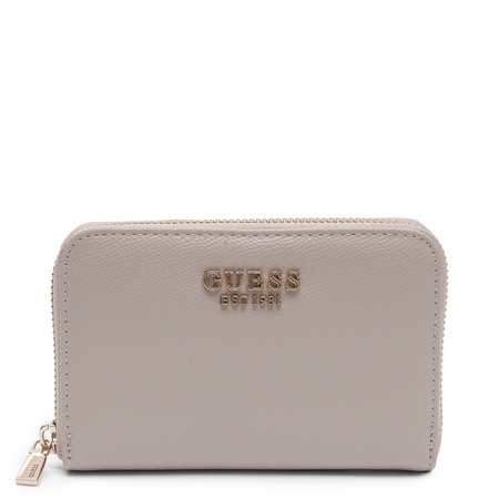 Guess Portfel Damski Zapinany Na Zamek Beżowy SWBG7898140-TAUPE