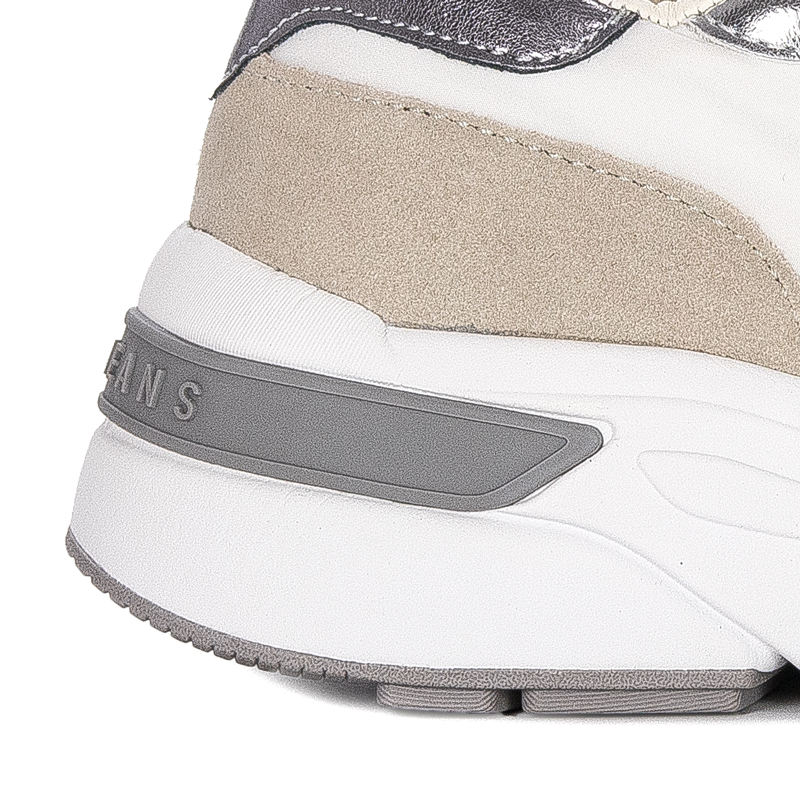 Pepe Jeans Sneakersy damskie White Arrow Layer Białe