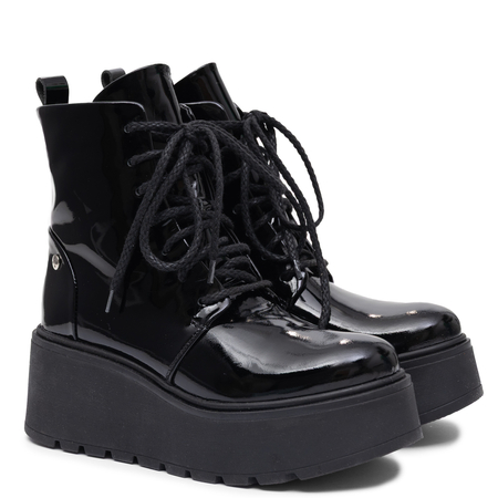 Maciejka Platform Leather Boots Black 6762W-20/00-6