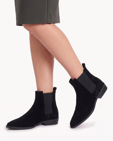 Maciejka Women's Leather Ankle Boots with Zipper Black K7758-01/00-7