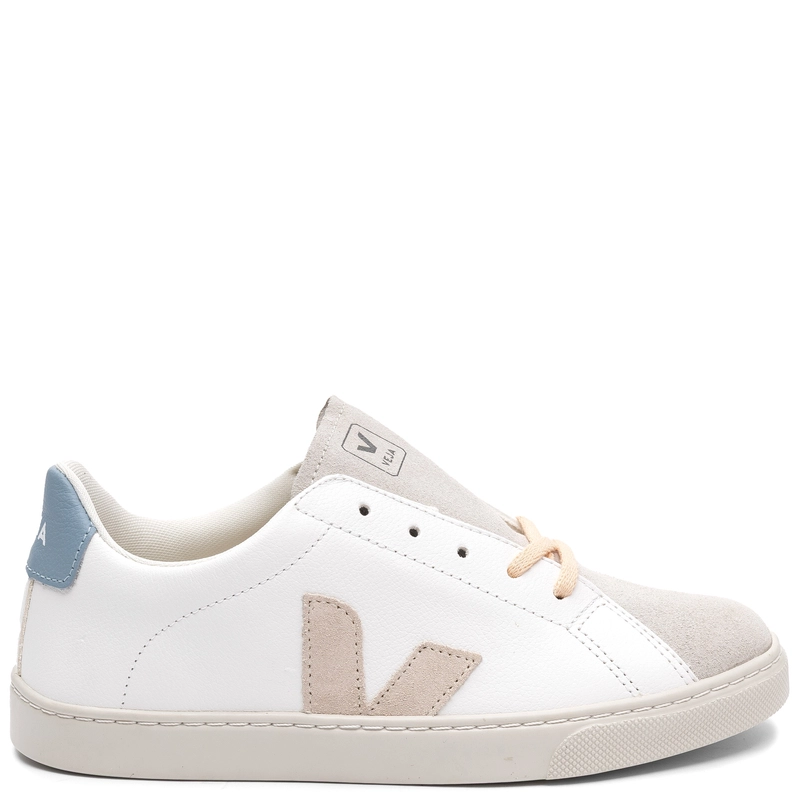 Veja Sneakersy damskie skórzane White Sable Steel białe