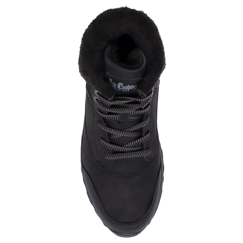Lee Cooper Ocieplane Botki Na Platformie Czarne LCJ-25-01-3743