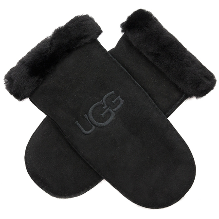 Rękawiczki UGG 20932 BLK w Shearling Embroider Mitten Black