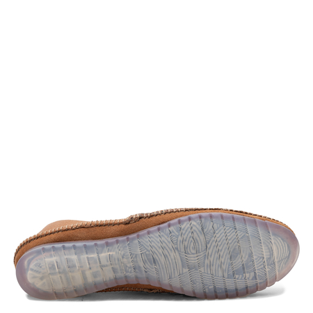 Maciejka Leather Flat Shoes With Snake Pattern Orange 1930W-53/00-0