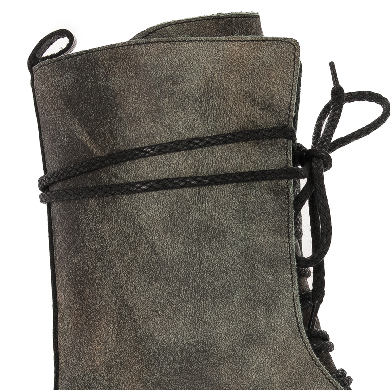 Maciejka 05693-09/00-3 Green Lace-Up Boots
