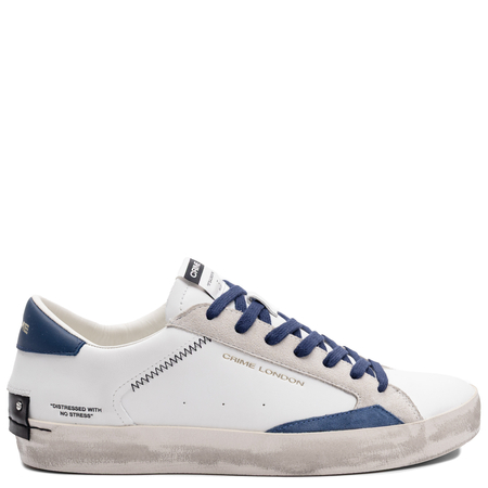 Crime London Skórzane Sneakersy Męskie Białe 19003PP8.10