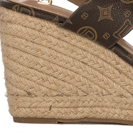 Laura Biagiotti Women Sandals On Heel Brown