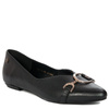 Maciejka Leather Ballerinas With Decorative Buckle Black 05934-01/00-1