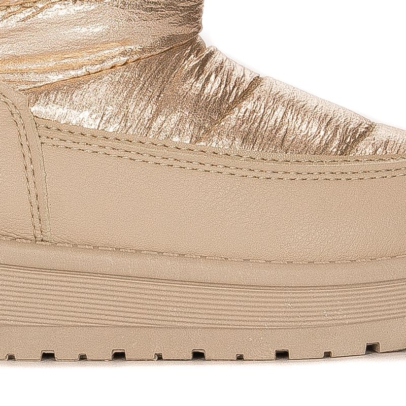 Big Star Śniegowce botki dziewczęce Beige beżowe