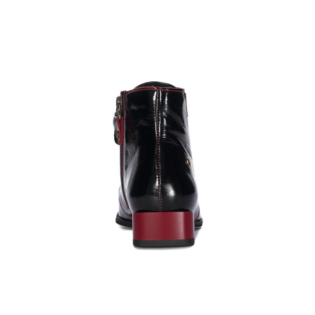 Maciejka Women's Black and Red Leather Boots