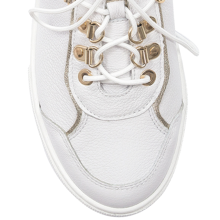 Inofio women's leather white shoes 