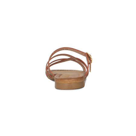 Maciejka Women's Leather Flip-Flops Copper