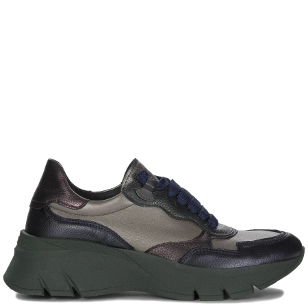 Hispanitas Sneakers Women's Leather Bolmet Midnight Napa Acero