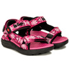 Lee Cooper Sandały dziecięce dziewczęce na rzepy Black Fuxia
