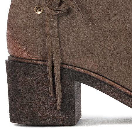 Maciejka Light Brown Women's Velor Boots