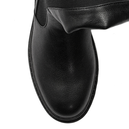 U.S.Polo Assn. Black women's boots with a flexible uppers to the knees