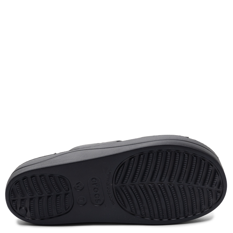 Crocs Classic Klapki Damskie Na Platformie Czarne 208188-001