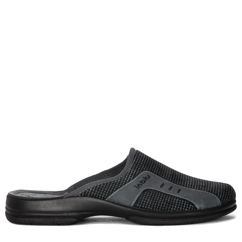 Inblu Kapcie klapki męskie Dark Grey Szary