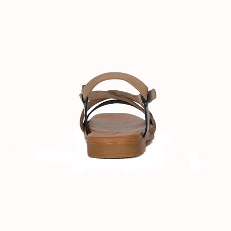 Maciejka leather women's panther sandals