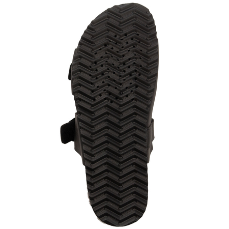 Geox Men's Leather Flip Flops Black