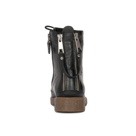 Maciejka Black Women's Lace-Up Boots