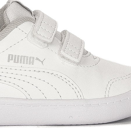 Puma Courtflex v2 V Inf White Velcro shoes for children
