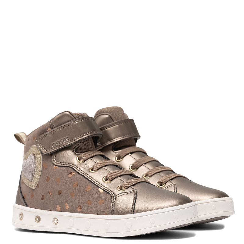 Geox Children's Sneakers Dk Beige- Platinum