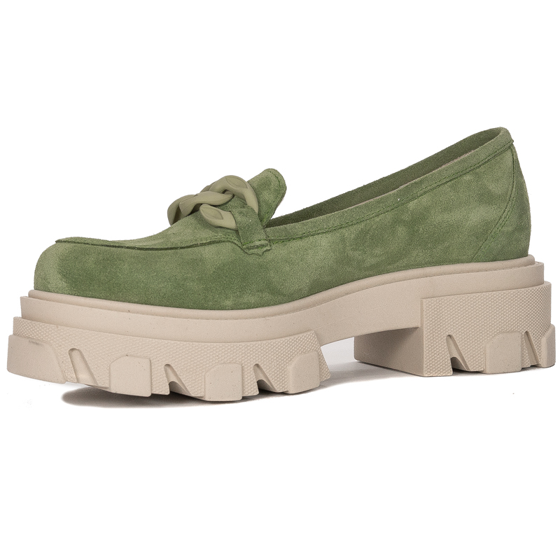 Maciejka 2850J-09/00-1 Green Flat Shoes