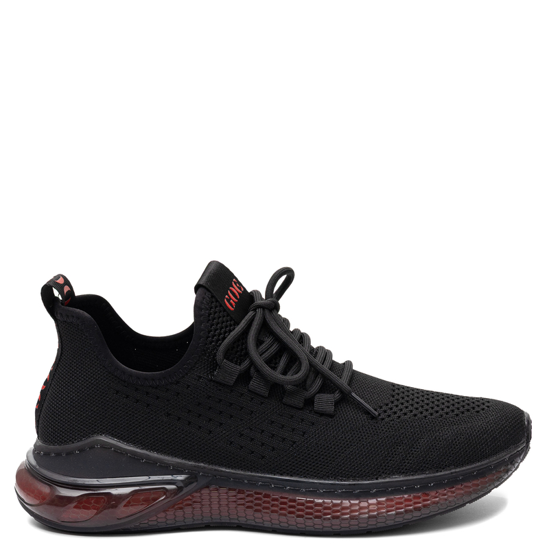 GOE Sneakersy męskie na platformie Black czarne