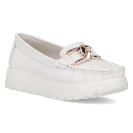 Filippo Leather White Low Shoes