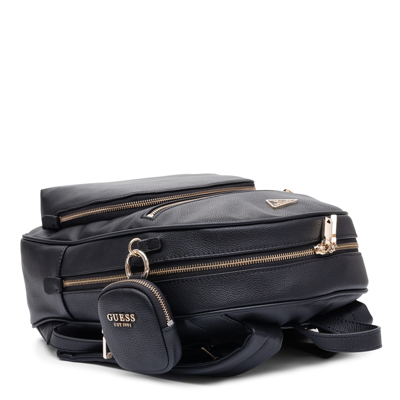 Guess Stylowy Miejski Plecak Damski Pojemny Czarny HWBG7124350-BLK