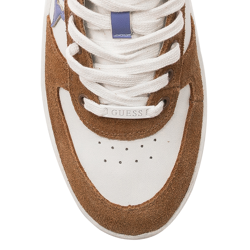 Guess Sneakersy damskie na platformie WHICO białe
