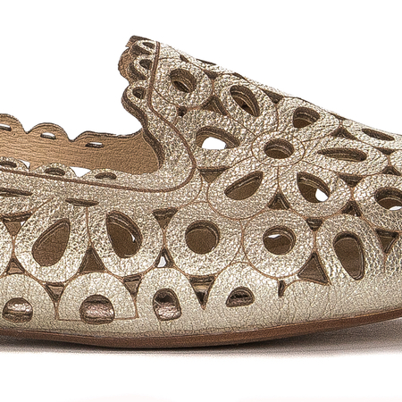 Maciejka Gold Ballerina Shoes