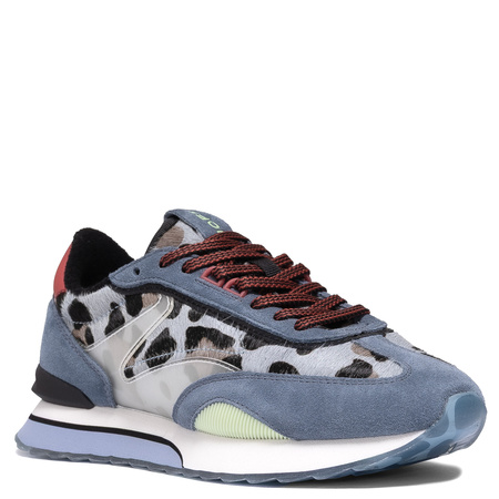 Hoff Suede Animal-Print Women’s Sneakers Platform 3 cm Blue HOFF22503001BL