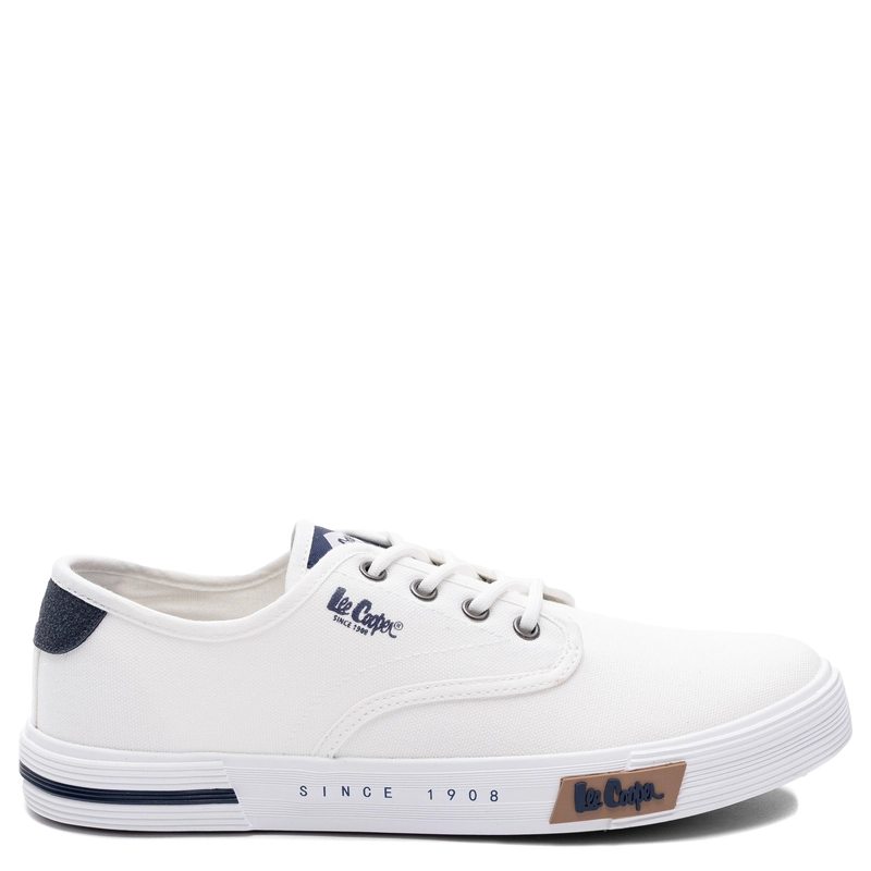 Lee Cooper Męskie Sneakersy Tenisówki Materiałowe Białe LCW-26-02-4086MC