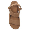 UGG Klapki Damskie Skórzane Na Platformie Chestnut