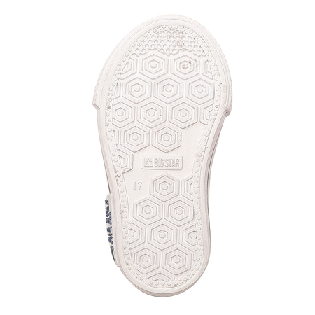 Big Star White children's sneakers with velcro