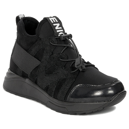 Filippo Sneakersy damskie skórzane czarne