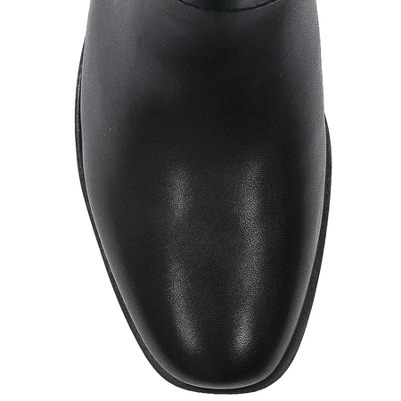 Botki Guess FL7FRZ LEA09 FLORIZA Black skórzane Czarne